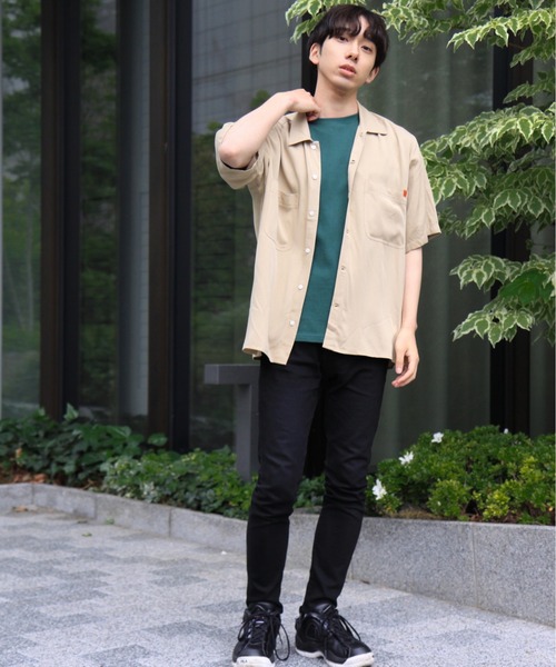 UNIVERSAL OVERALL(ユニバーサルオーバーオール)の「【UNIVERSAL OVERALL】 OPEN COLLAR SHIRTS(シャツ/ブラウス・メンズ・ホワイト/グレー/グリーン/マスタード/ブラック/ベージュ/ラベンダー/オレンジ・MEDIUM/LARGE)」の14枚目の写真