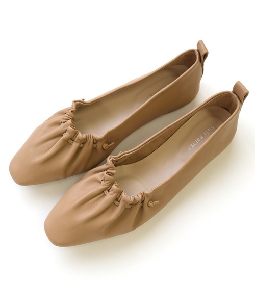 AmiAmi（アミアミ）の「ギャザーストリングフラットシューズ（パンプス・レディース・ブラック/ベージュ/ブラウン/アイボリー/シャンパン/ナチュラル/キナリ/オリーブ・LL/S/M/L）」の21枚目の写真