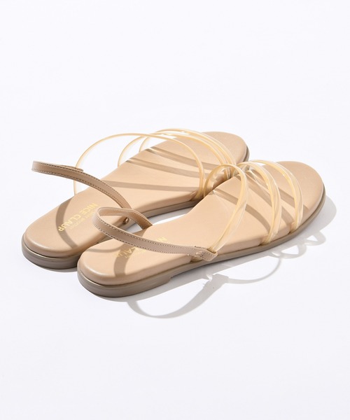 one after another NICE CLAUP（ワンアフターアナザーナイスクラップ）の「フラットクリアサンダル（サンダル・レディース・ホワイト/ベージュ/その他・SMALL/MEDIUM/LARGE）」の7枚目の写真