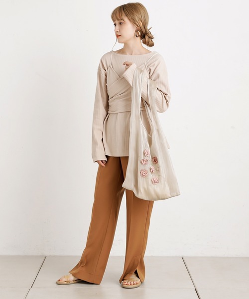 one after another NICE CLAUP（ワンアフターアナザーナイスクラップ）の「フラットクリアサンダル（サンダル・レディース・ホワイト/ベージュ/その他・SMALL/MEDIUM/LARGE）」の4枚目の写真