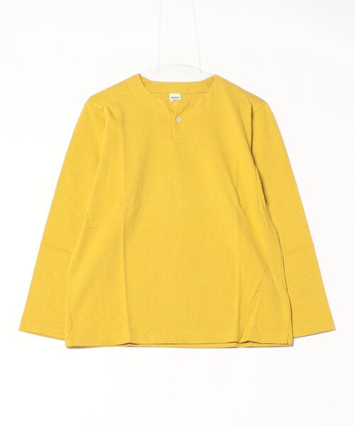 Jackman(ジャックマン)の「USA Cotton Henleyneck L/S T-Shirt(Tシャツ/カットソー・メンズ・ホワイト/ライトブラウン/キナリ/シルバーグレー/ブラック/グレイッシュブルー/ライトグレー/ライトイエロー/スミクロ/ダークネイビー/ダークブラウン/ダークカーキ/サックスブルー/オフホワイト・SMALL/MEDIUM/LARGE/X-LARGE)」の14枚目の写真