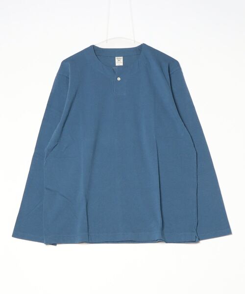 Jackman(ジャックマン)の「USA Cotton Henleyneck L/S T-Shirt(Tシャツ/カットソー・メンズ・ホワイト/ライトブラウン/キナリ/シルバーグレー/ブラック/グレイッシュブルー/ライトグレー/ライトイエロー/スミクロ/ダークネイビー/ダークブラウン/ダークカーキ/サックスブルー/オフホワイト・SMALL/MEDIUM/LARGE/X-LARGE)」の12枚目の写真