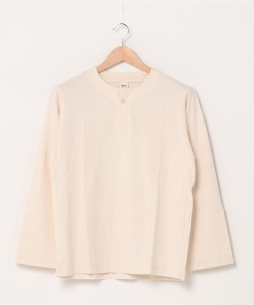 Jackman(ジャックマン)の「USA Cotton Henleyneck L/S T-Shirt(Tシャツ/カットソー・メンズ・ホワイト/ライトブラウン/キナリ/シルバーグレー/ブラック/グレイッシュブルー/ライトグレー/ライトイエロー/スミクロ/ダークネイビー/ダークブラウン/ダークカーキ/サックスブルー/オフホワイト・SMALL/MEDIUM/LARGE/X-LARGE)」の4枚目の写真