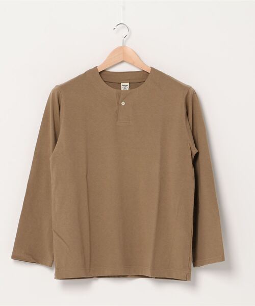 Jackman(ジャックマン)の「USA Cotton Henleyneck L/S T-Shirt(Tシャツ/カットソー・メンズ・ホワイト/ライトブラウン/キナリ/シルバーグレー/ブラック/グレイッシュブルー/ライトグレー/ライトイエロー/スミクロ/ダークネイビー/ダークブラウン/ダークカーキ/サックスブルー/オフホワイト・SMALL/MEDIUM/LARGE/X-LARGE)」の9枚目の写真