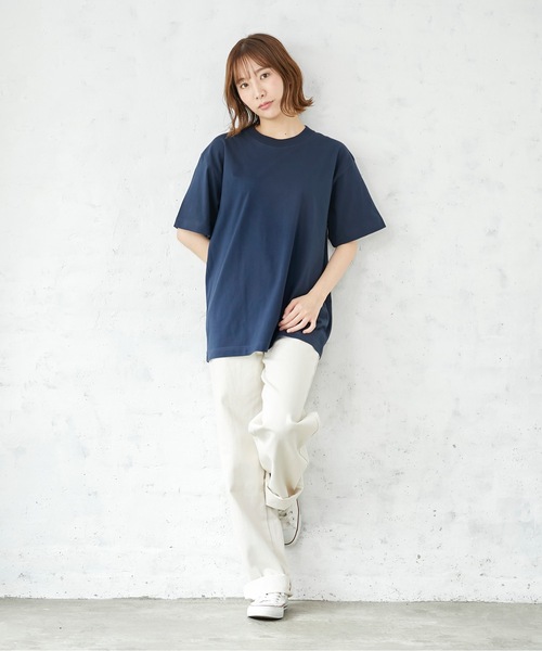 HANES(ヘインズ)の「【HANES/ヘインズ】【旅行・レジャーに】厚手で透けない BEEFY T-SHIRT 2P H5180-2 ビーフィー/Tシャツ/2枚組/無地/ユニセックス ヘビーウェイト(Tシャツ/カットソー・メンズ・ホワイト/ブラック/ネイビー/グレー・SMALL/MEDIUM/LARGE/X-LARGE/X-SMALL)」の12枚目の写真