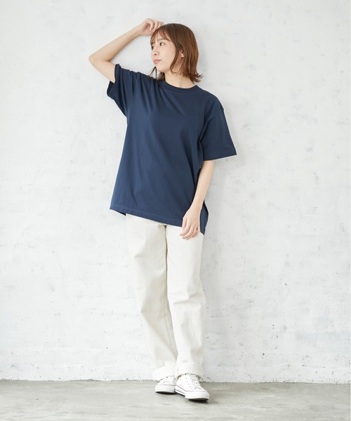 HANES(ヘインズ)の「【HANES/ヘインズ】【旅行・レジャーに】厚手で透けない BEEFY T-SHIRT 2P H5180-2 ビーフィー/Tシャツ/2枚組/無地/ユニセックス ヘビーウェイト(Tシャツ/カットソー・メンズ・ホワイト/ブラック/ネイビー/グレー・SMALL/MEDIUM/LARGE/X-LARGE/X-SMALL)」の11枚目の写真