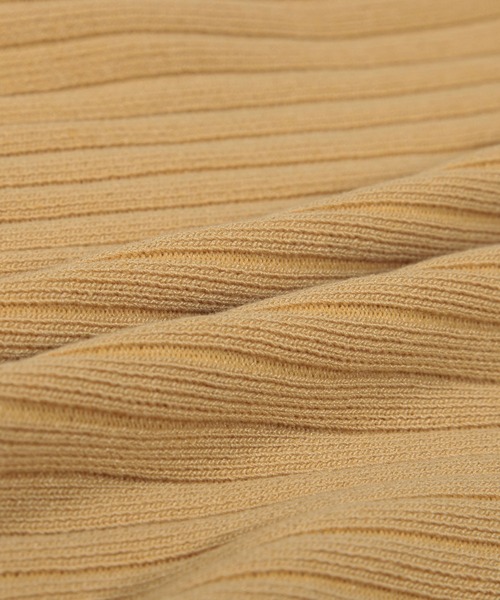 Julia Boutique（ジュリアブティック）の「フロントボタンフレンチスリーブニットワンピース/510695（ワンピース・レディース・ブラック/ベージュ/イエロー/テラコッタ/モカ/パープル/ブルー/ネイビー・M/LL/L）」の13枚目の写真