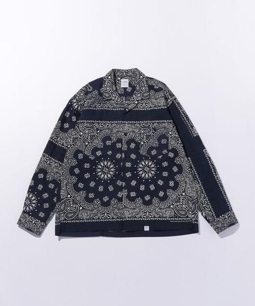 BEDWIN（ベドウィン）の「＜BEDWIN（ベドウィン）＞ BANDANA MONK/シャツ（シャツ/ブラウス・メンズ・ブラック/ネイビー・3/4/2）」の2枚目の写真