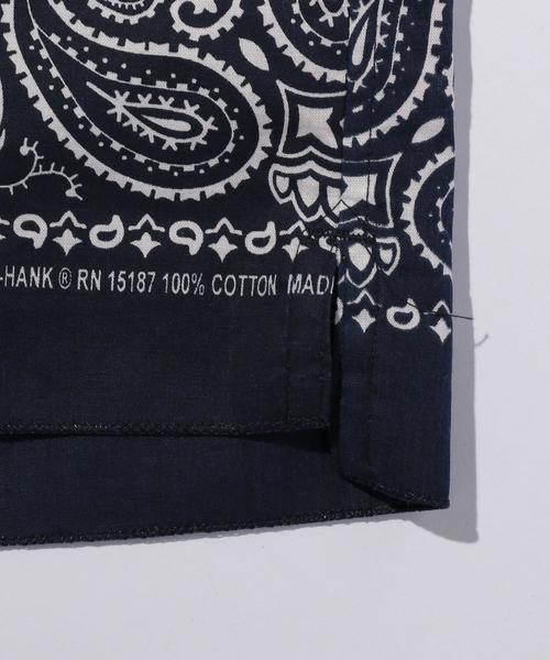 BEDWIN（ベドウィン）の「＜BEDWIN（ベドウィン）＞ BANDANA MONK/シャツ（シャツ/ブラウス・メンズ・ブラック/ネイビー・3/4/2）」の7枚目の写真