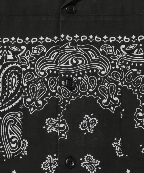 BEDWIN（ベドウィン）の「＜BEDWIN（ベドウィン）＞ BANDANA MONK/シャツ（シャツ/ブラウス・メンズ・ブラック/ネイビー・3/4/2）」の3枚目の写真