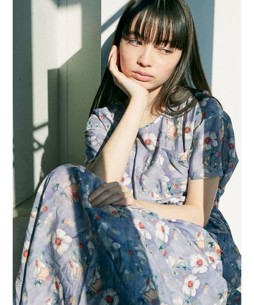 merry jenny（メリージェニー）の「flower paintロングワンピース（ワンピース・レディース・グリーン/パープル・FREE）」の19枚目の写真