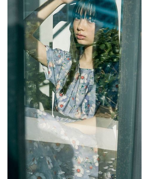 merry jenny（メリージェニー）の「flower paintロングワンピース（ワンピース・レディース・グリーン/パープル・FREE）」の17枚目の写真