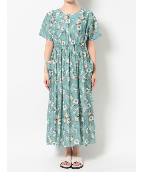 merry jenny（メリージェニー）の「flower paintロングワンピース（ワンピース・レディース・グリーン/パープル・FREE）」の18枚目の写真