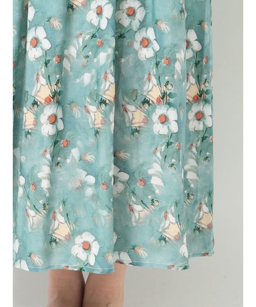 merry jenny（メリージェニー）の「flower paintロングワンピース（ワンピース・レディース・グリーン/パープル・FREE）」の14枚目の写真