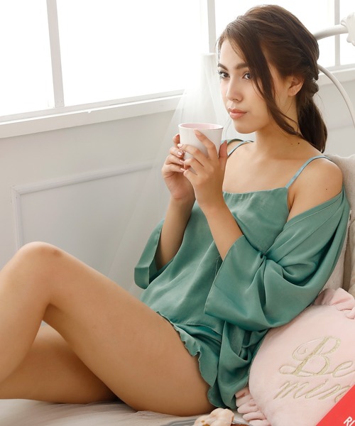 ルームウェア 3点セット サテン パジャマ（ルームウェア/パジャマ