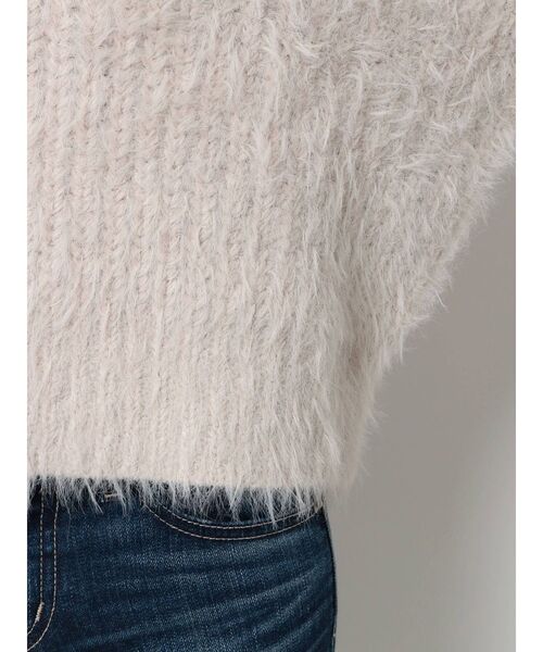 GYDA(ジェイダ)の「2WAYシャギーニット トップス(ニット/セーター・レディース・アイボリー/ブラック/ベージュ・FREE)」の8枚目の写真