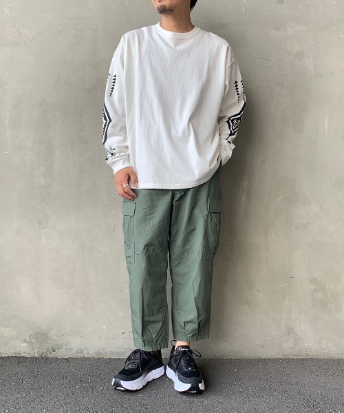 PENDLETON（ペンドルトン）の「[PENDLETON/ペンドルトン] 別注 バックハーディングプリントロングスリーブTシャツ（Tシャツ/カットソー・レディース・ホワイト/ブラック/ベージュ/グレー・M/L/S/XL）」の18枚目の写真