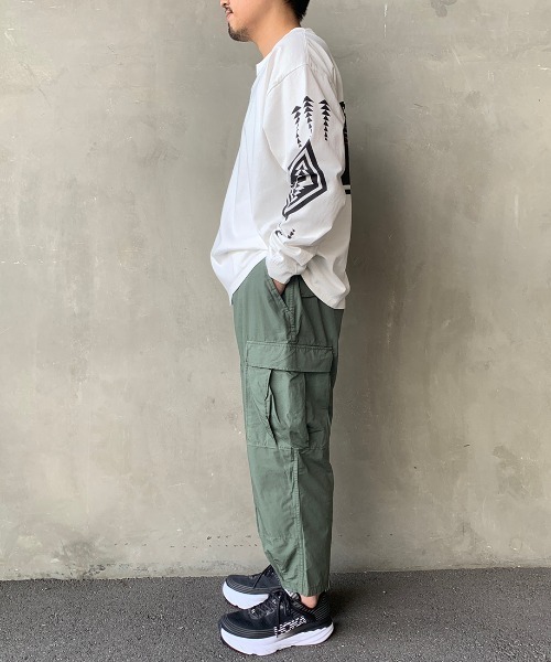 PENDLETON（ペンドルトン）の「[PENDLETON/ペンドルトン] 別注 バックハーディングプリントロングスリーブTシャツ（Tシャツ/カットソー・レディース・ホワイト/ブラック/ベージュ/グレー・M/L/S/XL）」の19枚目の写真