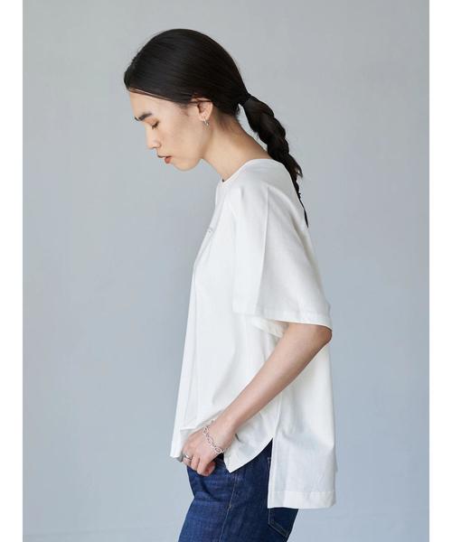 AMERICAN HOLIC（アメリカンホリック）の「ラグランロゴカット半袖プルオーバー　＊（Tシャツ/カットソー・レディース・チャコールグレー/ライトグレー/ブラック/オフホワイト・FREE）」の18枚目の写真