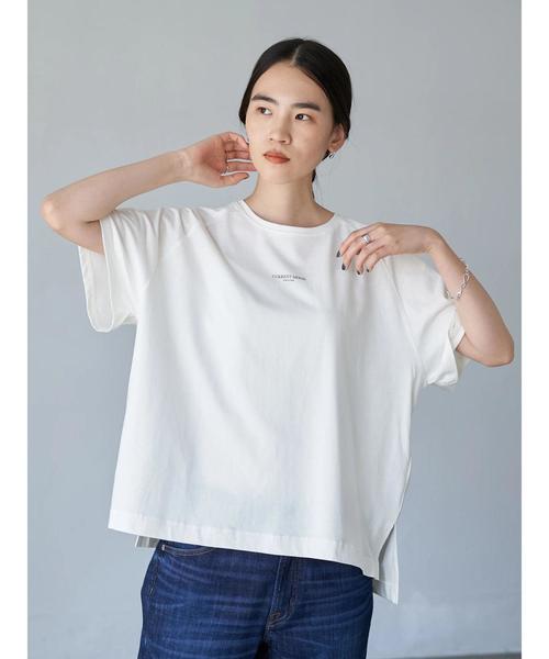 AMERICAN HOLIC（アメリカンホリック）の「ラグランロゴカット半袖プルオーバー　＊（Tシャツ/カットソー・レディース・チャコールグレー/ライトグレー/ブラック/オフホワイト・FREE）」の16枚目の写真