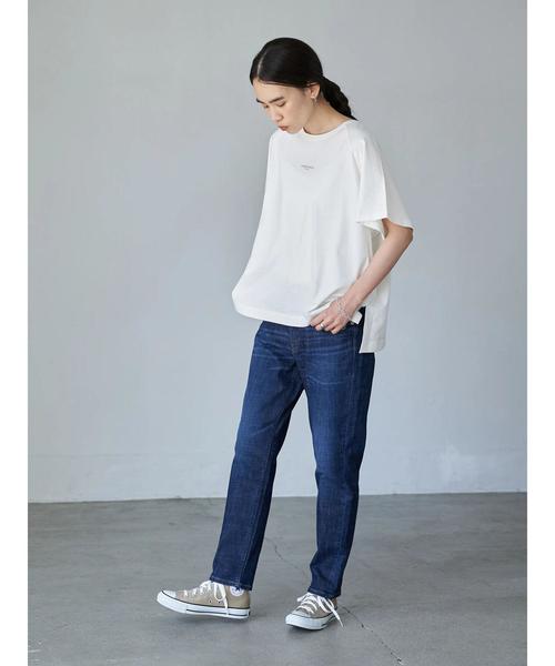 AMERICAN HOLIC（アメリカンホリック）の「ラグランロゴカット半袖プルオーバー　＊（Tシャツ/カットソー・レディース・チャコールグレー/ライトグレー/ブラック/オフホワイト・FREE）」の14枚目の写真