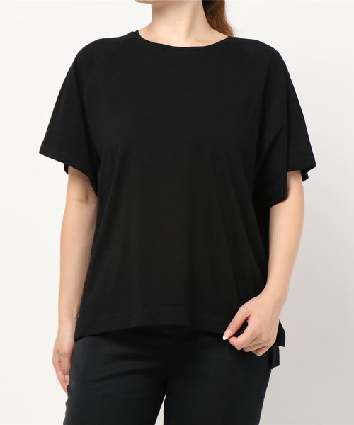 AMERICAN HOLIC（アメリカンホリック）の「ラグランロゴカット半袖プルオーバー　＊（Tシャツ/カットソー・レディース・チャコールグレー/ライトグレー/ブラック/オフホワイト・FREE）」の20枚目の写真