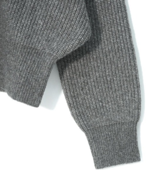 flower（フラワー）の「ボタンニットトップ（ニット/セーター・レディース・グレー/アイボリー・FREE）」の6枚目の写真