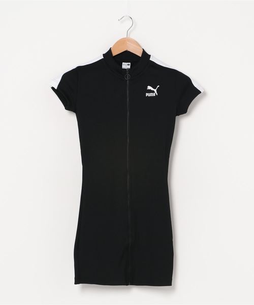 Puma プーマ の Puma プーマ Classics ウィメンズ リブ 半袖 タイト ドレス ワンピース Wear