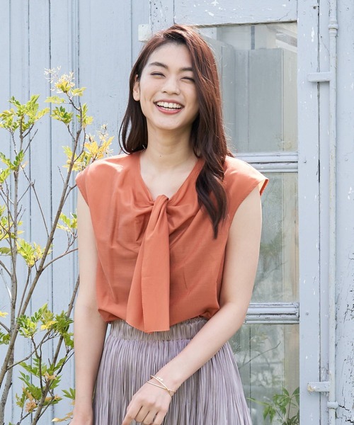 セール カールマイヤーリボンブラウス シャツ ブラウス Anayi アナイ のファッション通販 Zozotown