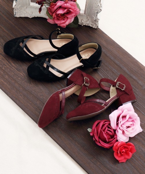 Axes Femme アクシーズファム の 刺繍セパレートパンプス パンプス Wear