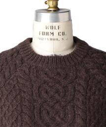 Drawer（ドゥロワー）の「Drawer ウールカシミヤアラン編みクルー