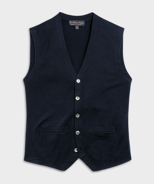 セール ウォッシャブルメリノウール ボタンフロントベスト ベスト Brooks Brothers ブルックスブラザーズ のファッション通販 Zozotown