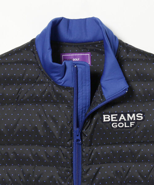 1円】BEAMS GOLF ビームスゴルフ ダウンベスト ドット柄