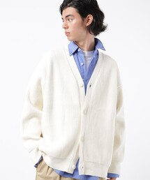 FREAK'S STORE | 【一部WEB限定】ビッグシルエット畔編みニットカーディガン（ウォッシャブル対応）(カーディガン/ボレロ)