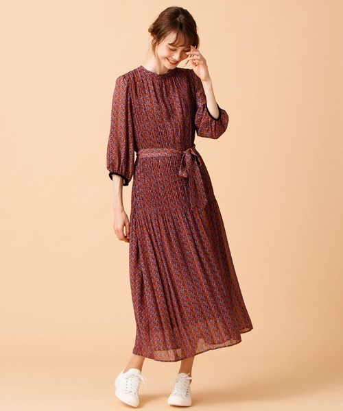 即発商品 のワンピース ワンピース ドレス Recrerecre アンレクレ のファッション シフォンワンピ ス ワンピース En ワンピース