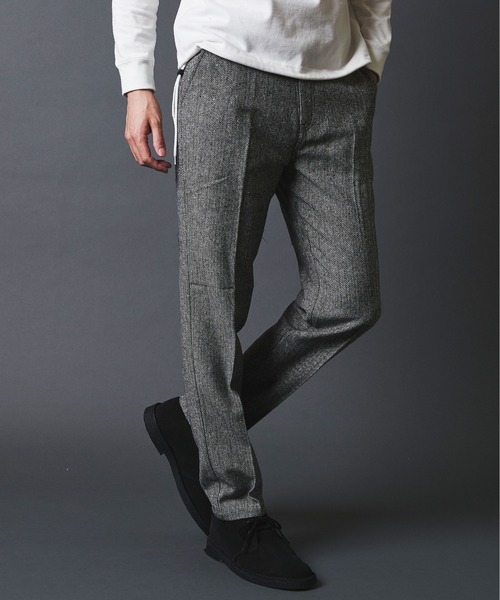 THE TWENTYSEVEN（ザ トゥエンティーセブン）の「THE TWENTYSEVEN：WOOL NEP TAPERED PANT ウールネップ テーパードパンツ（スラックス・メンズ・グレー/チャコールグレー/グレー系その他/グレー系その他2・M/L/XL）」の3枚目の写真