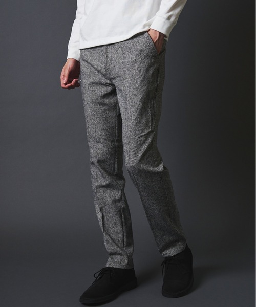 THE TWENTYSEVEN（ザ トゥエンティーセブン）の「THE TWENTYSEVEN：WOOL NEP TAPERED PANT ウールネップ テーパードパンツ（スラックス・メンズ・グレー/チャコールグレー/グレー系その他/グレー系その他2・M/L/XL）」の2枚目の写真