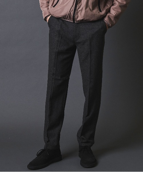 THE TWENTYSEVEN（ザ トゥエンティーセブン）の「THE TWENTYSEVEN：WOOL NEP TAPERED PANT ウールネップ テーパードパンツ（スラックス・メンズ・グレー/チャコールグレー/グレー系その他/グレー系その他2・M/L/XL）」の4枚目の写真