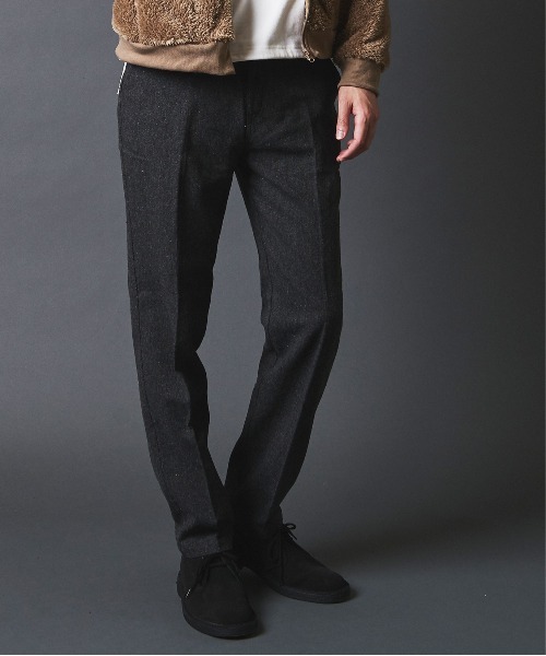 THE TWENTYSEVEN（ザ トゥエンティーセブン）の「THE TWENTYSEVEN：WOOL NEP TAPERED PANT ウールネップ テーパードパンツ（スラックス・メンズ・グレー/チャコールグレー/グレー系その他/グレー系その他2・M/L/XL）」の6枚目の写真