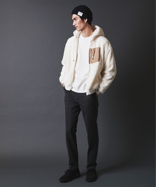 THE TWENTYSEVEN（ザ トゥエンティーセブン）の「THE TWENTYSEVEN：WOOL NEP TAPERED PANT ウールネップ テーパードパンツ（スラックス・メンズ・グレー/チャコールグレー/グレー系その他/グレー系その他2・M/L/XL）」の13枚目の写真