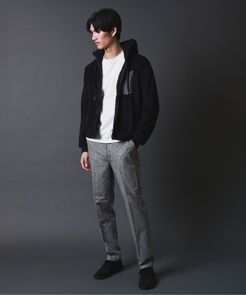 THE TWENTYSEVEN（ザ トゥエンティーセブン）の「THE TWENTYSEVEN：WOOL NEP TAPERED PANT ウールネップ テーパードパンツ（スラックス・メンズ・グレー/チャコールグレー/グレー系その他/グレー系その他2・M/L/XL）」の15枚目の写真