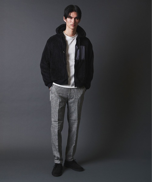 THE TWENTYSEVEN（ザ トゥエンティーセブン）の「THE TWENTYSEVEN：WOOL NEP TAPERED PANT ウールネップ テーパードパンツ（スラックス・メンズ・グレー/チャコールグレー/グレー系その他/グレー系その他2・M/L/XL）」の16枚目の写真