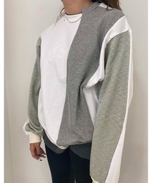 CLU（クリュ）の「CLU MIX MEDIA PANELED PULLOVER WL20PS5062（スウェット）」