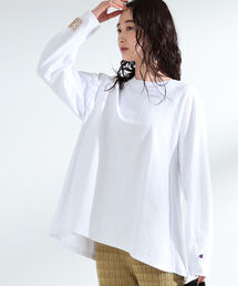 Ray BEAMS | Champion × Ray BEAMS / 別注 リバースウィーブ(R) クルーネック カットソー(Tシャツ/カットソー)