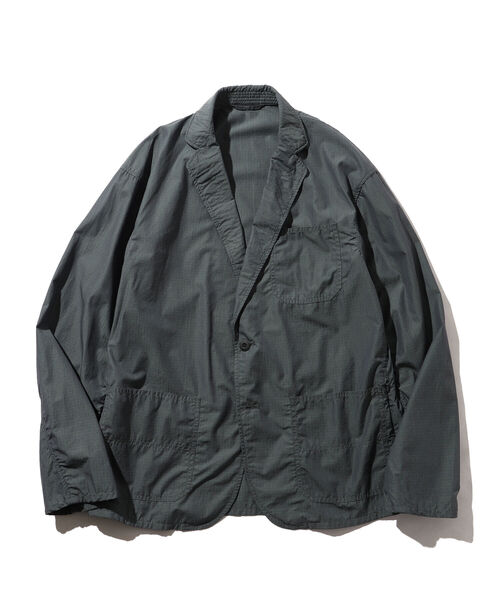BEAMS リップストップ生地 セットアップ ネイビー