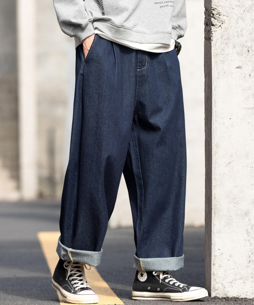 【セール】【neos -addictive design-】ワイドシルエット バルーン デニムパンツ（デニムパンツ）｜neos（ネオス）