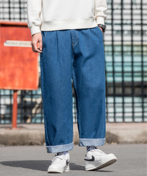 【セール】【neos -addictive design-】ワイドシルエット バルーン デニムパンツ（デニムパンツ）｜neos（ネオス）