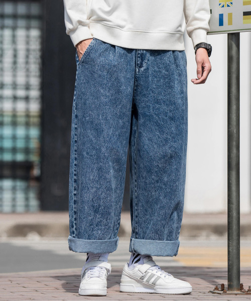 【セール】【neos -addictive design-】ワイドシルエット バルーン デニムパンツ（デニムパンツ）｜neos（ネオス）