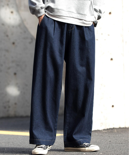 【セール】【neos -addictive design-】ワイドシルエット バルーン デニムパンツ（デニムパンツ）｜neos（ネオス）