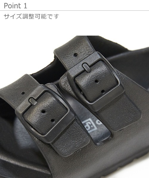 devirock（デビロック）の「ツーバンドサンダル（サンダル・キッズ・ブラック/オフホワイト/ブルー系その他・23.0cm/22.0cm/17.0cm/18.0cm/19.0cm/20.0cm/21.0cm）」の8枚目の写真